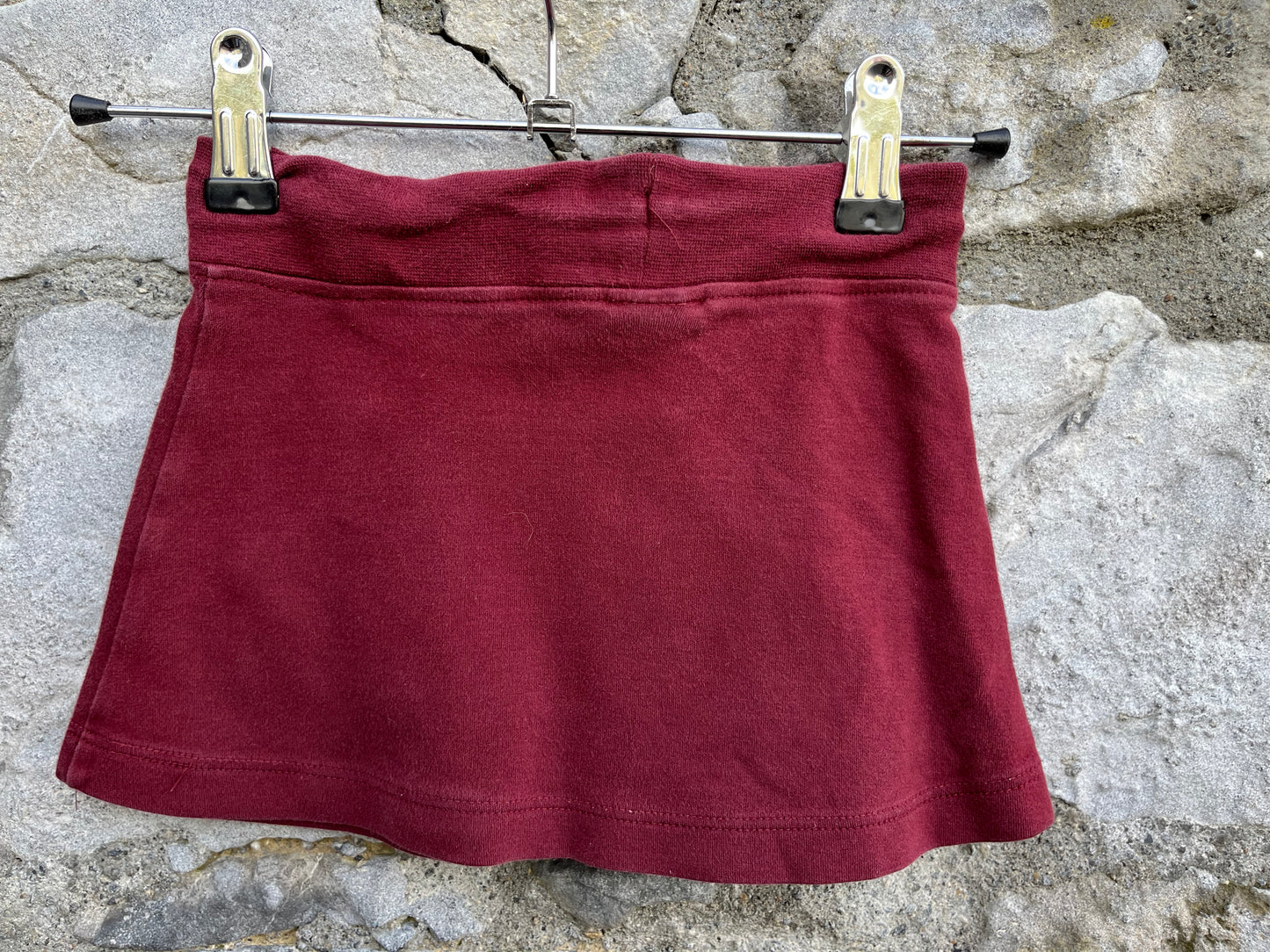 Maroon mini skirt 12-18m (80-86cm)