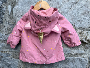 Pink unicorn jacket   0-3m (56-62cm)