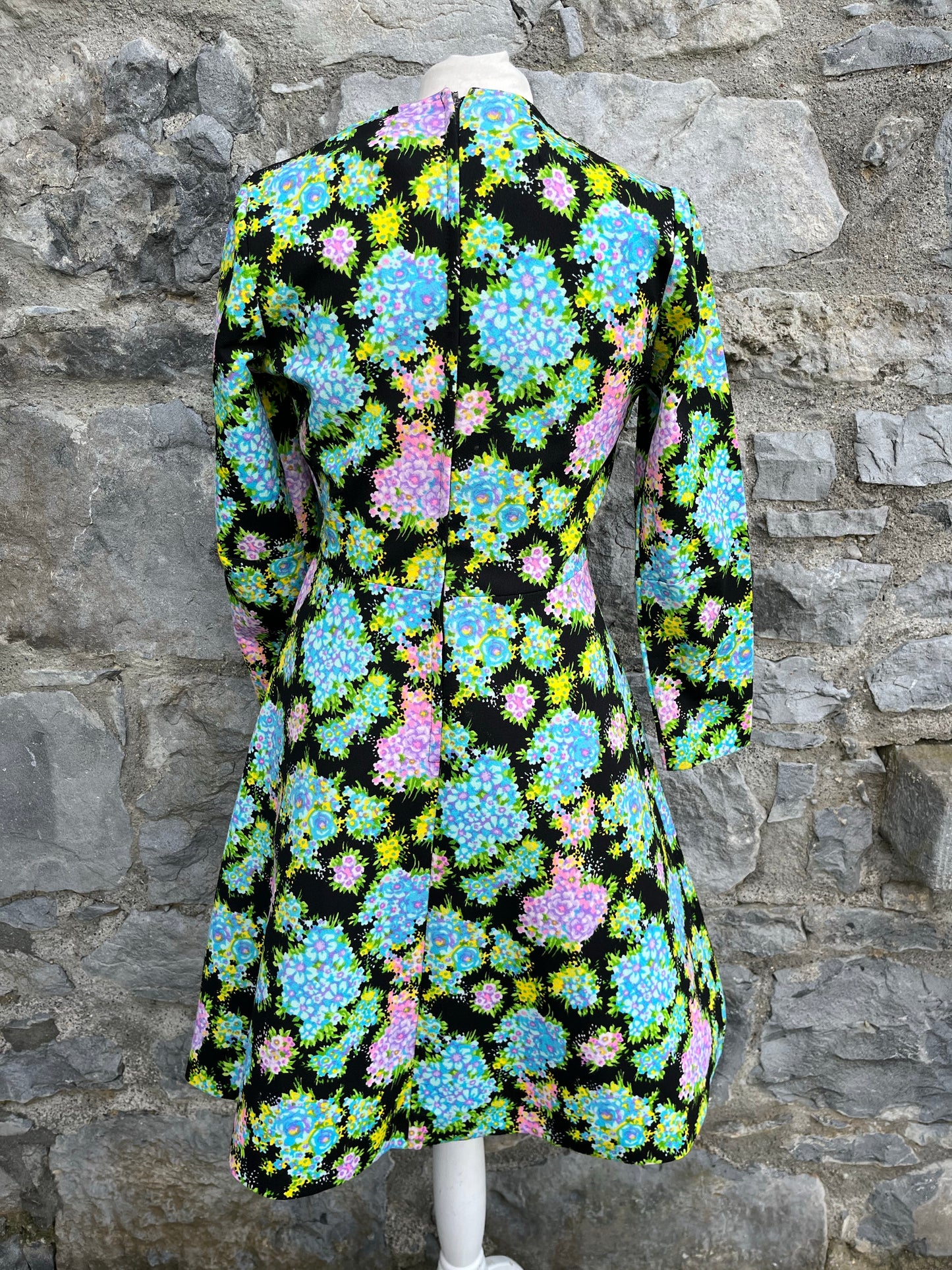 70s floral dress uk 8-10