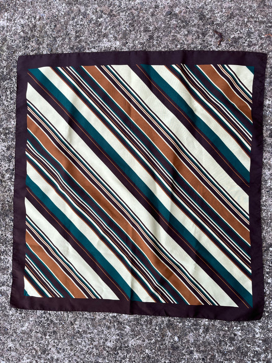 Brown stripy scarf