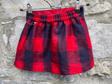 Load image into Gallery viewer, Red tartan skirt   2-3y (92-98cm)
