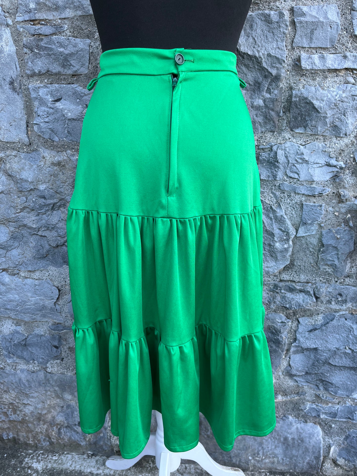 Green tiered skirt uk 6