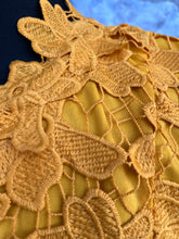 Load image into Gallery viewer, Yellow lace top uk 10-12
