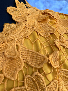 Yellow lace top uk 10-12