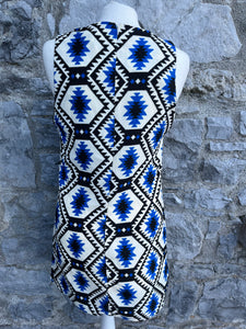 Aztec print dress   uk 8