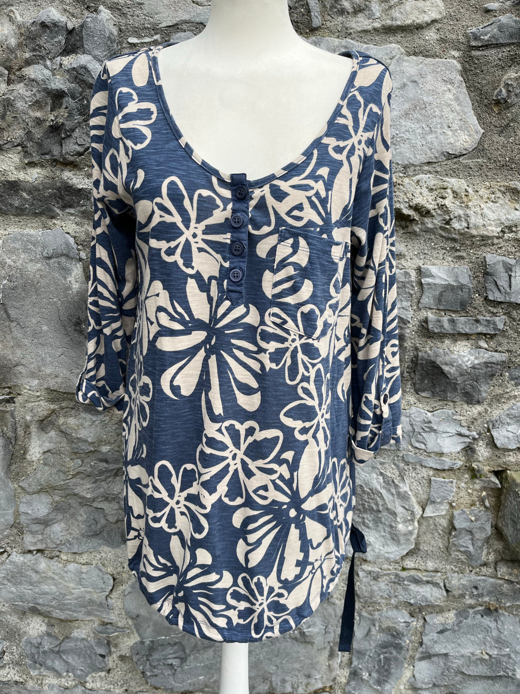 Navy floral maternity top  uk 12