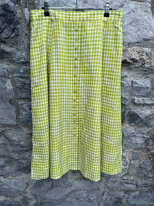 Green check skirt uk 12-14