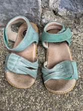 Load image into Gallery viewer, Teal sandals   uk 10 (eu 28)
