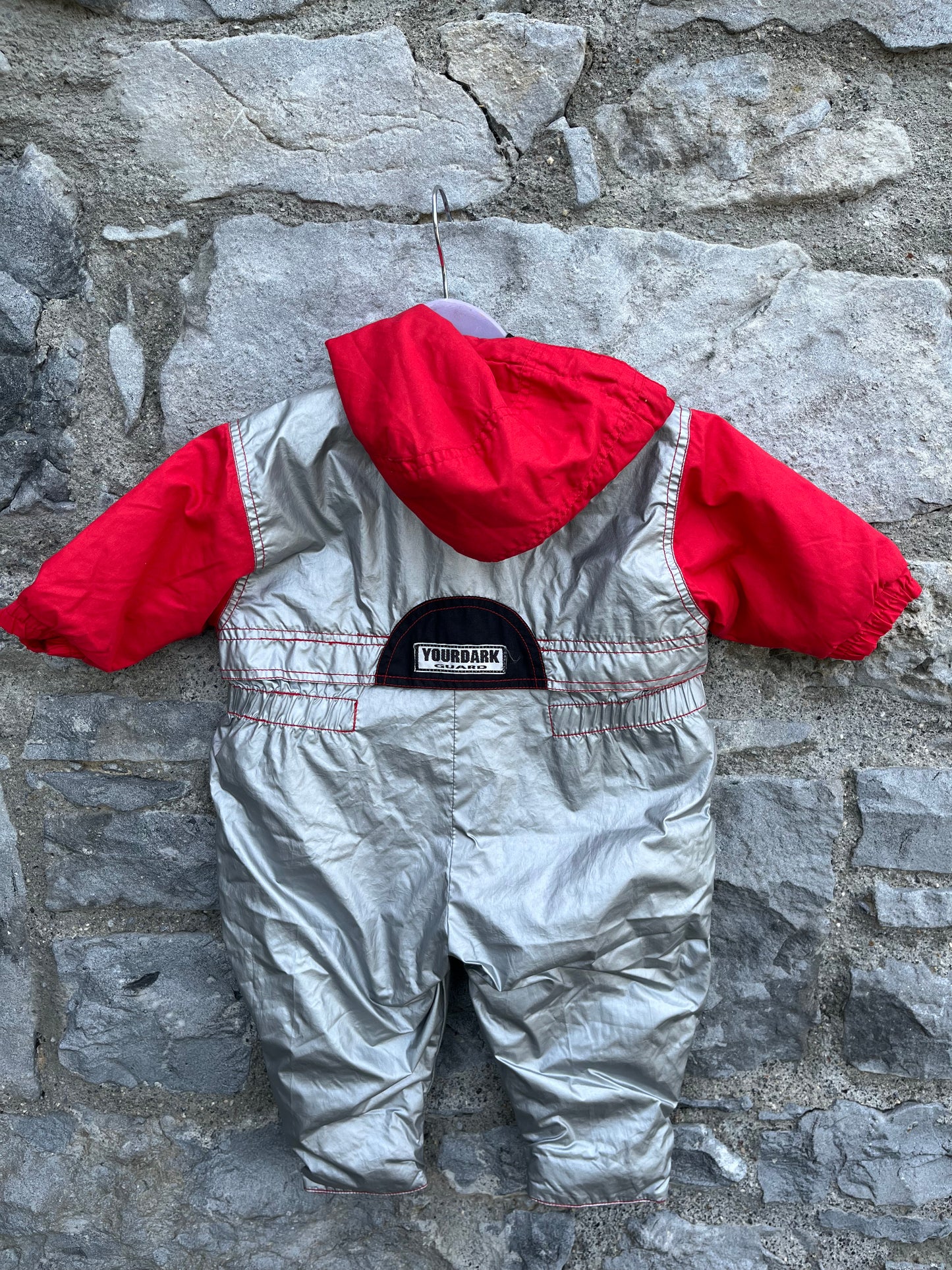 80s silver pram suit   3-6m (62-68cm)