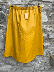 Mustard PVC skirt uk 14-16
