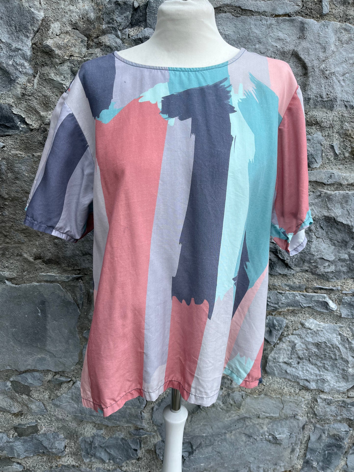 Grey abstract top  uk 14