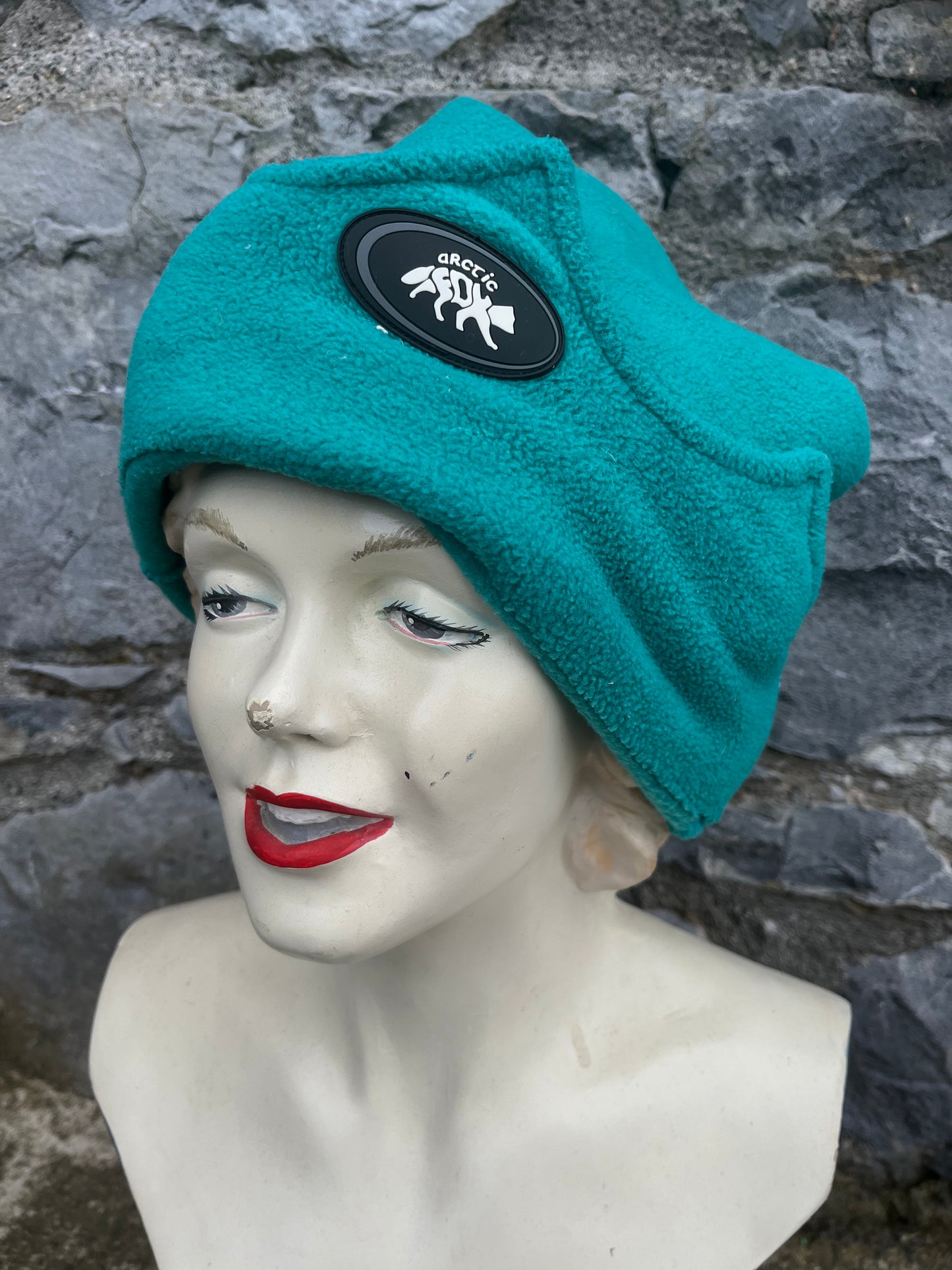 Teal scarf / hat