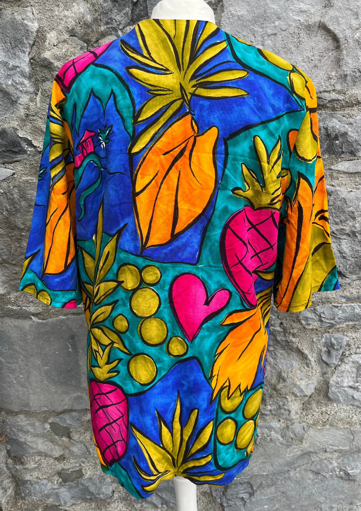 80s fruity shirt uk 10