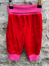 Load image into Gallery viewer, Red velour pants  3m (62m)
