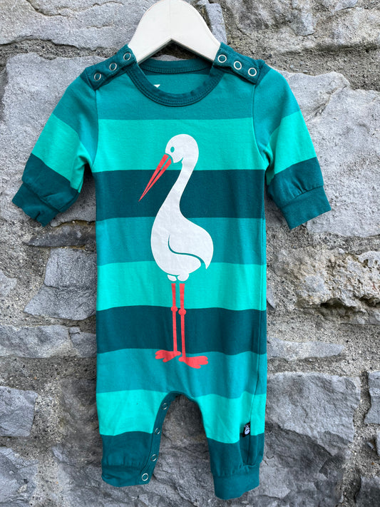 Stork onesie  0m (50-56cm)