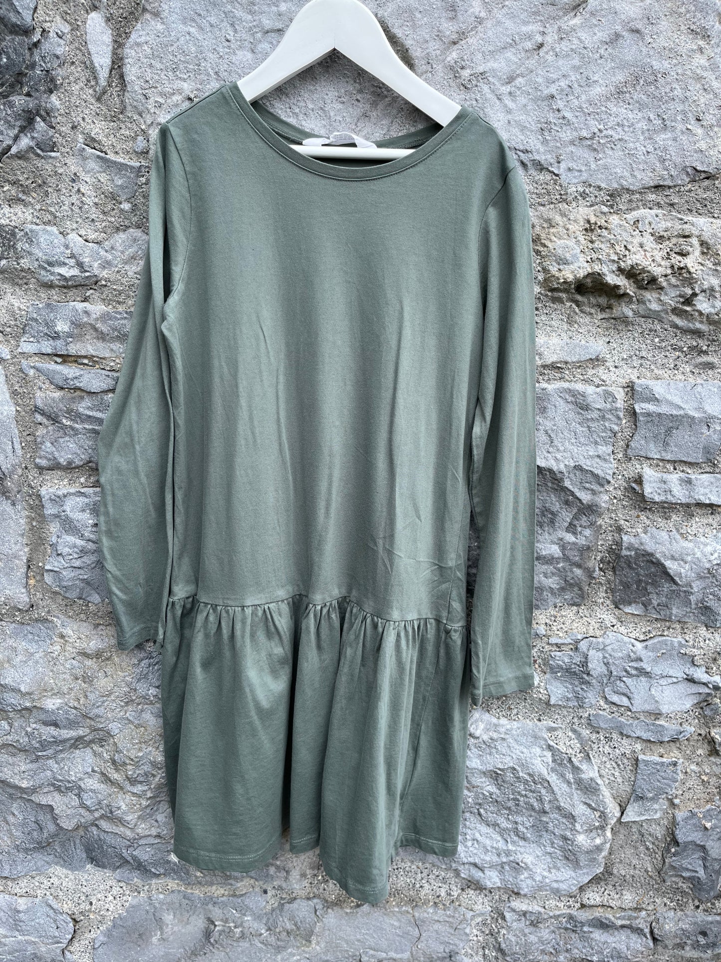 Khaki dress   9-10y (134-140cm)