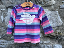 Load image into Gallery viewer, Stripy dove top  12-18m (80-86cm)
