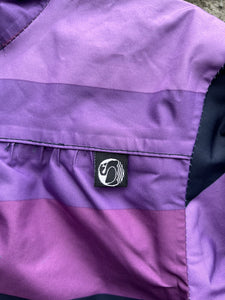 Purple stripy raincoat  4-5y (104-110cm)