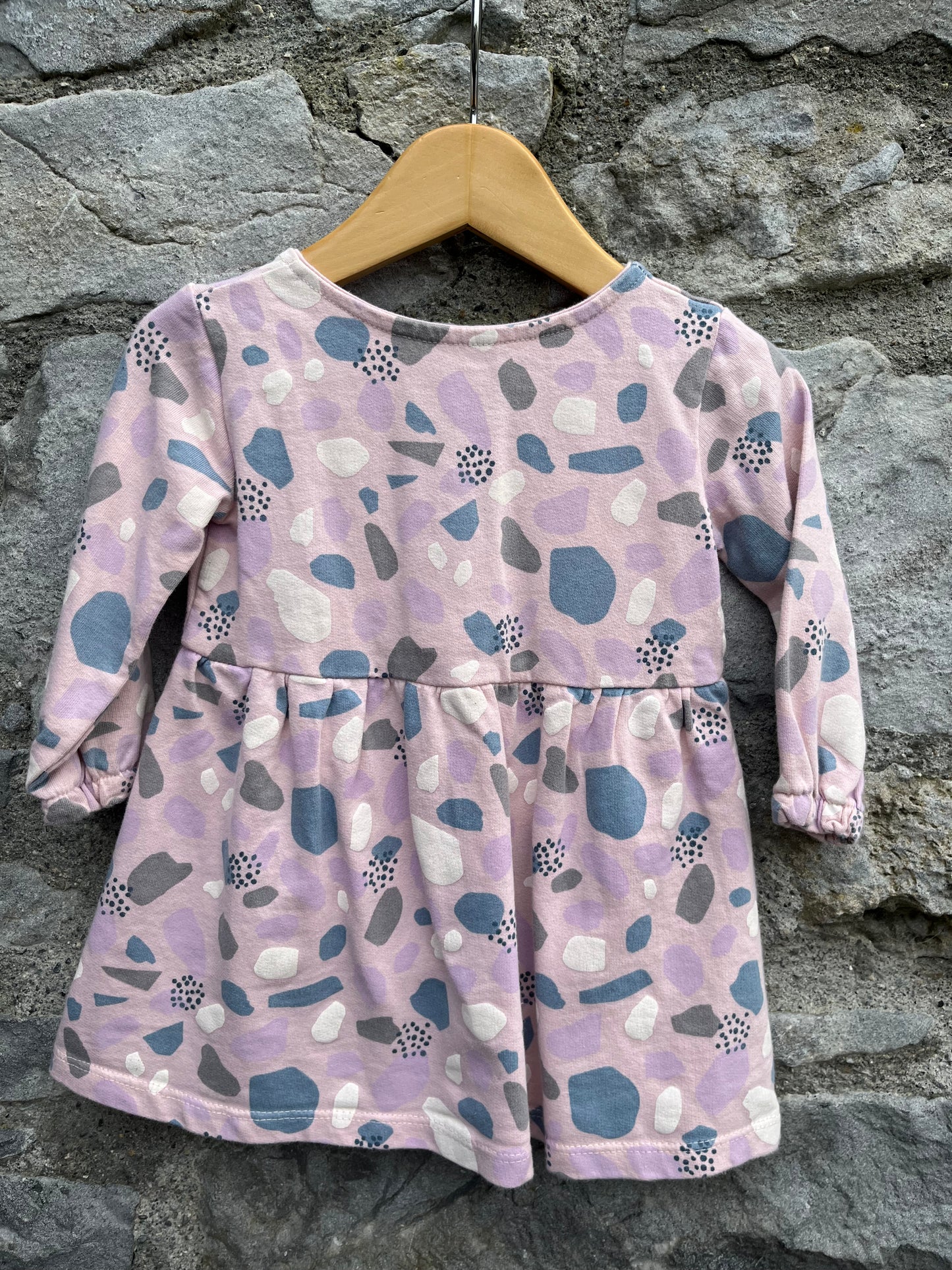 Pink spotty dress   6-9m (68-74cm)