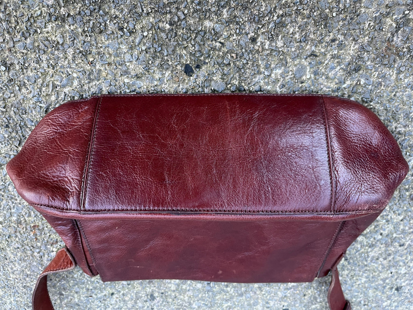 Brown leather bag