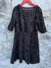 Load image into Gallery viewer, Black sequin dress   12-13y (152-158cm)
