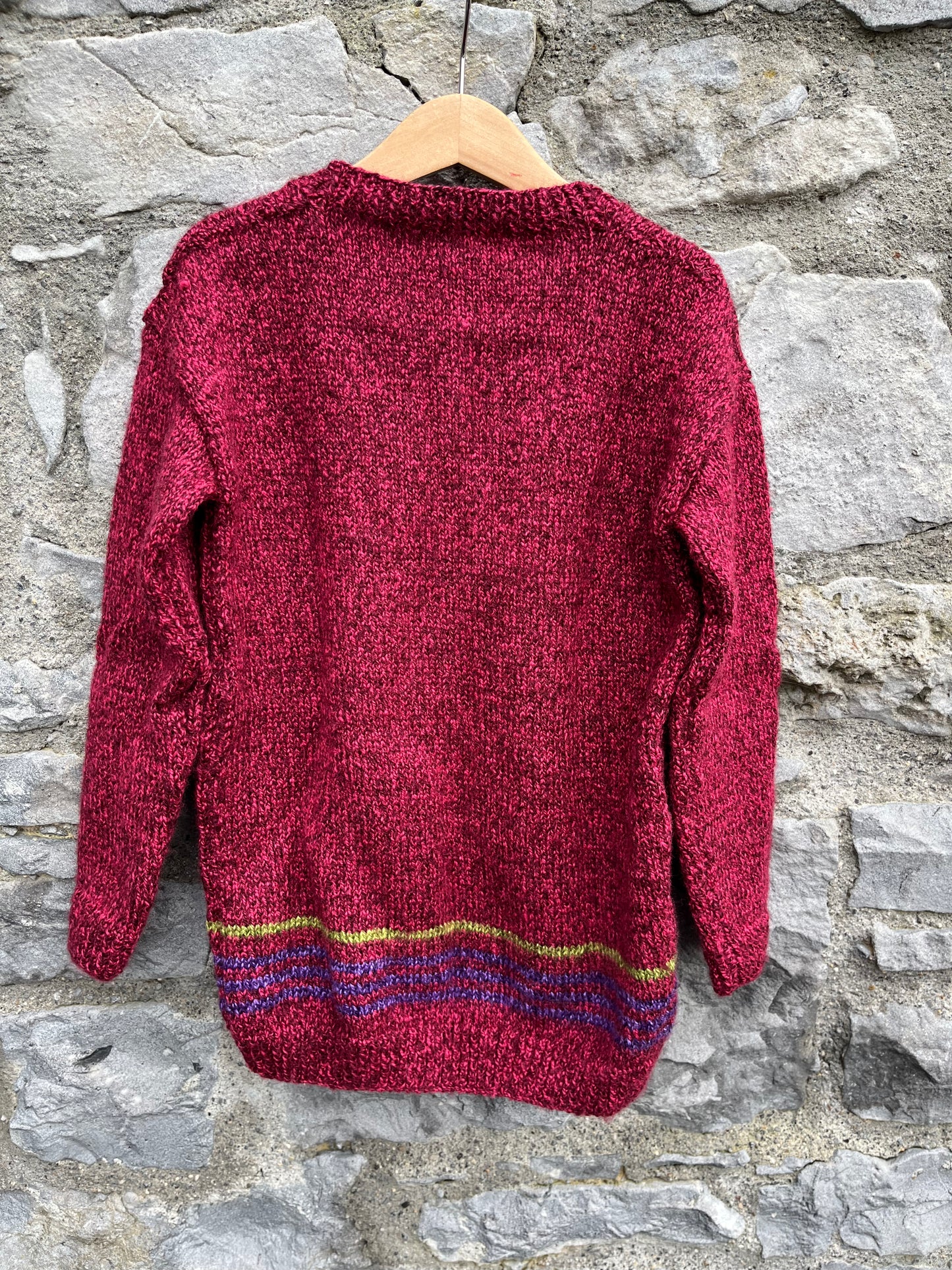 Maroon jumper   7y (122cm)