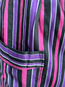Purple stripy skirt uk 8-10