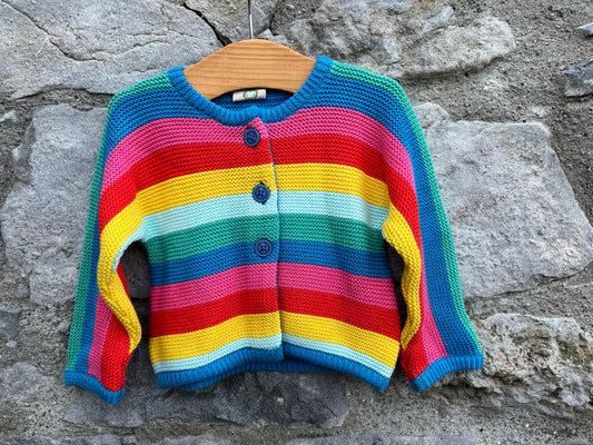 Rainbow cardigan  3-6m (62-68cm)