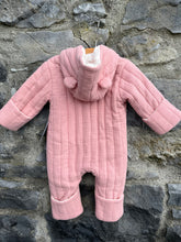 Load image into Gallery viewer, Pink pramsuit   0-3m (56-62cm)
