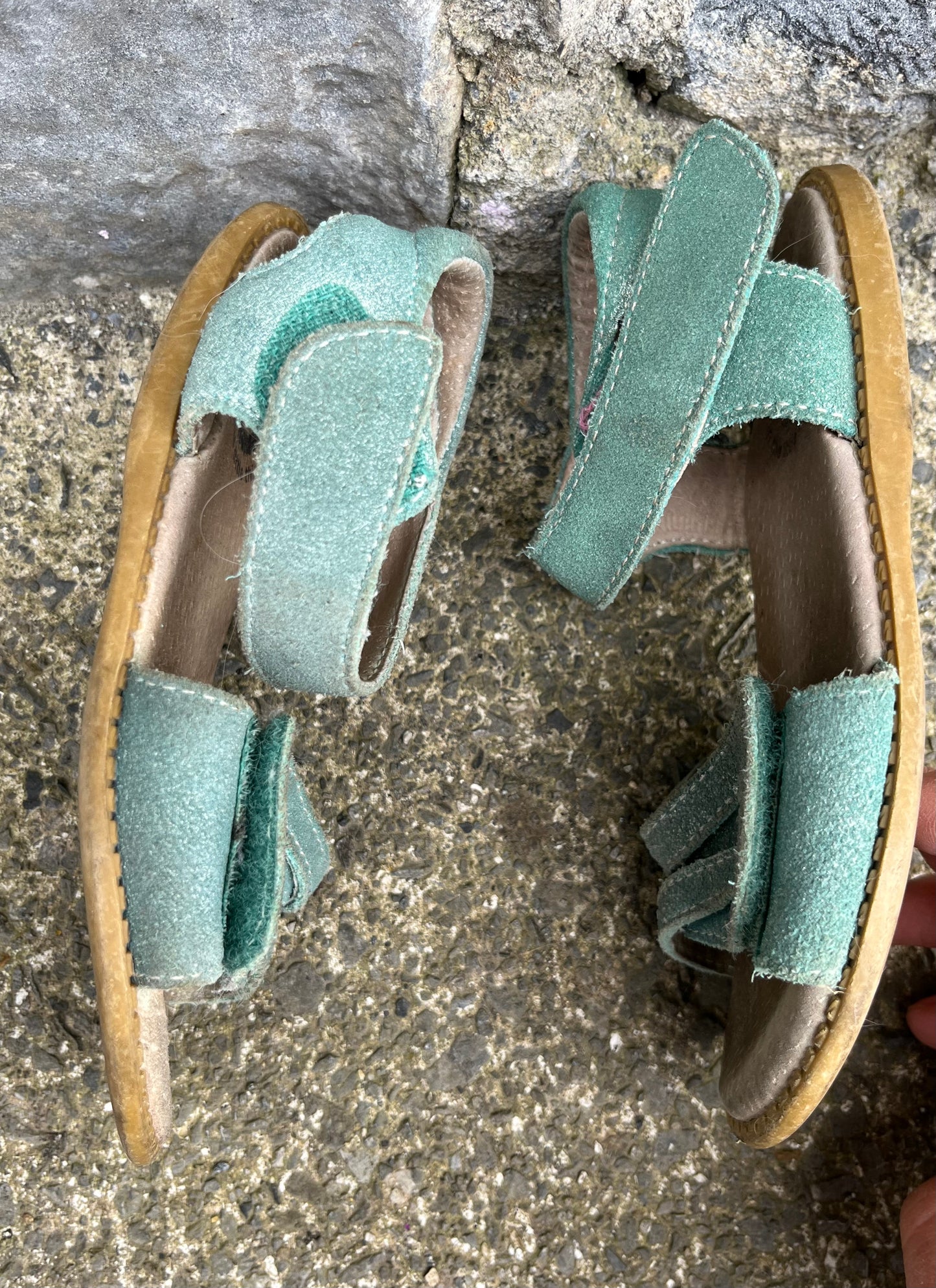 Teal sandals   uk 10 (eu 28)