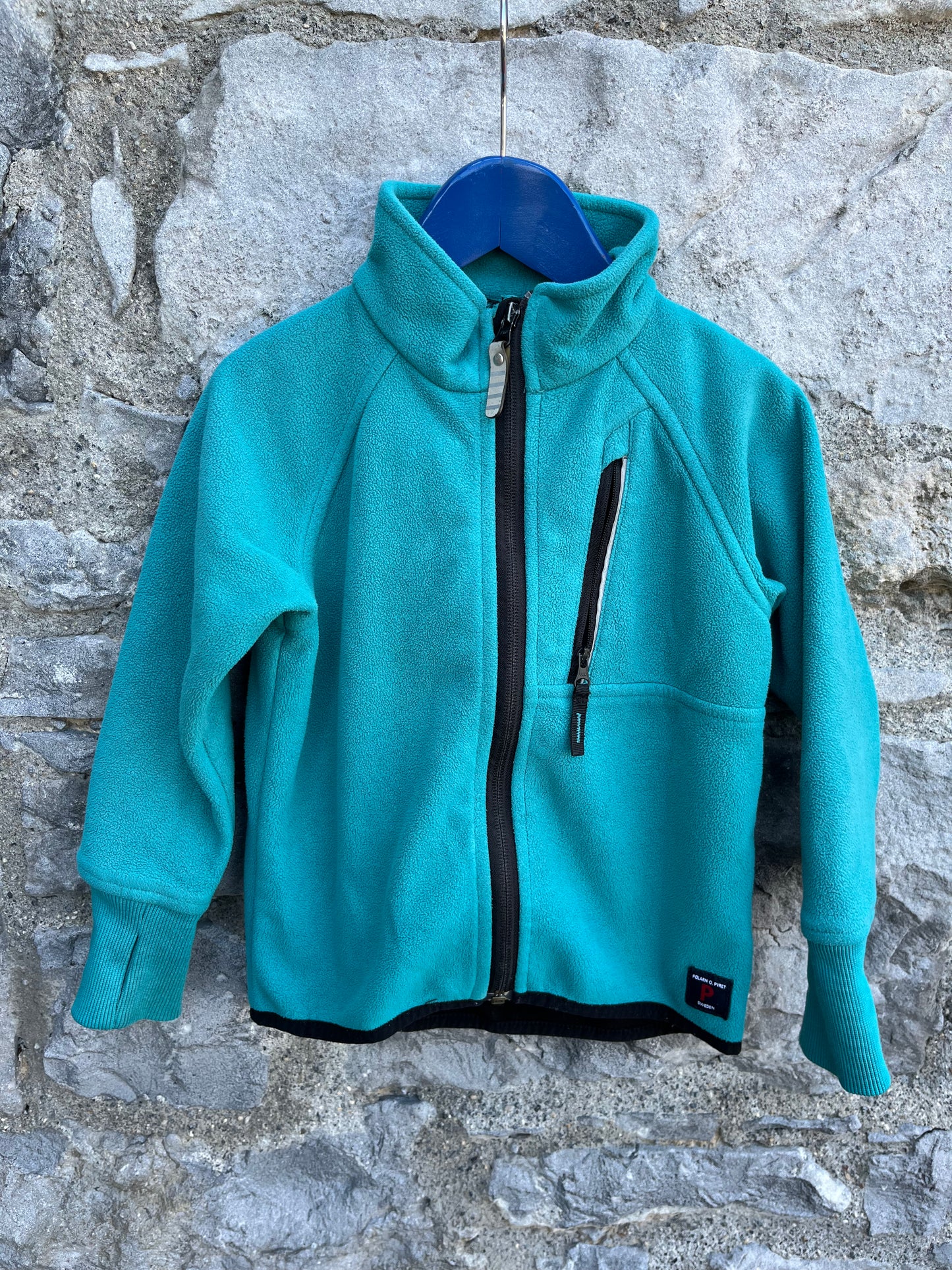 Teal fleece jacket   2-3y (92-98cm)