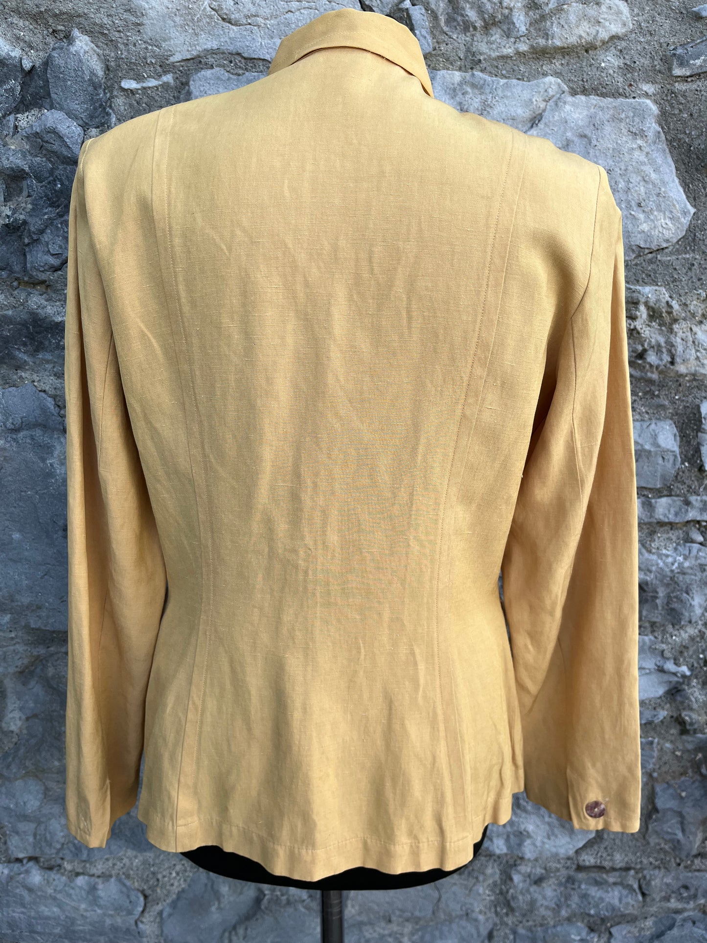 90s yellow blouse 8-10