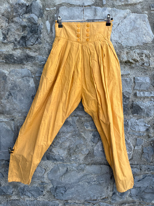 80s yellow pants uk 6