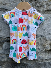 Load image into Gallery viewer, Rainbow animals&amp;fruit rompers  0-3m (56-62cm)
