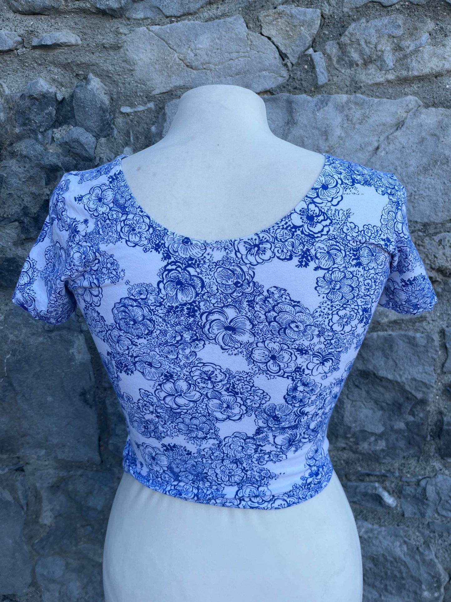 Floral short top uk 6