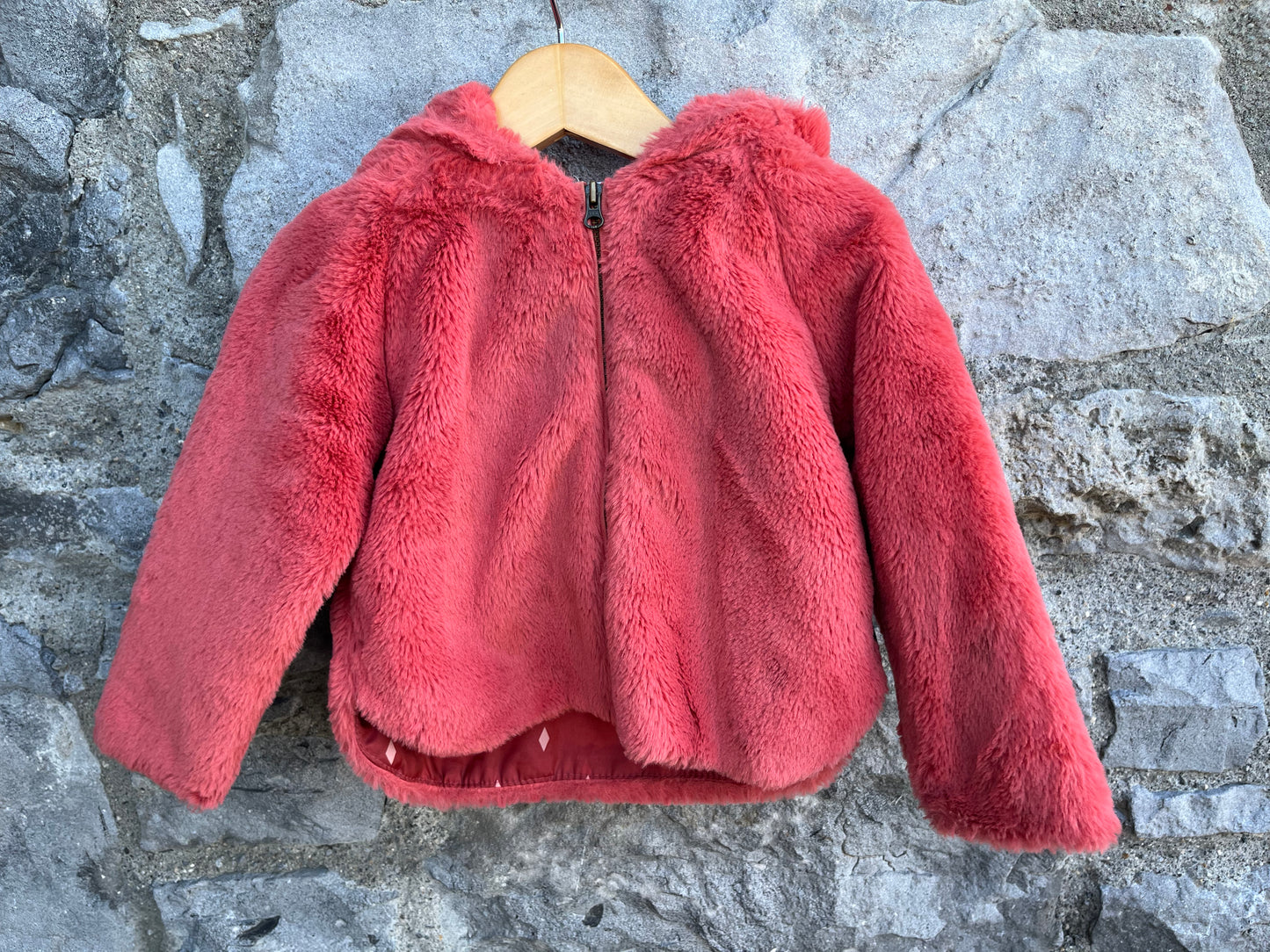 PoP Coral fluffy jacket    12-18m (80-86cm)