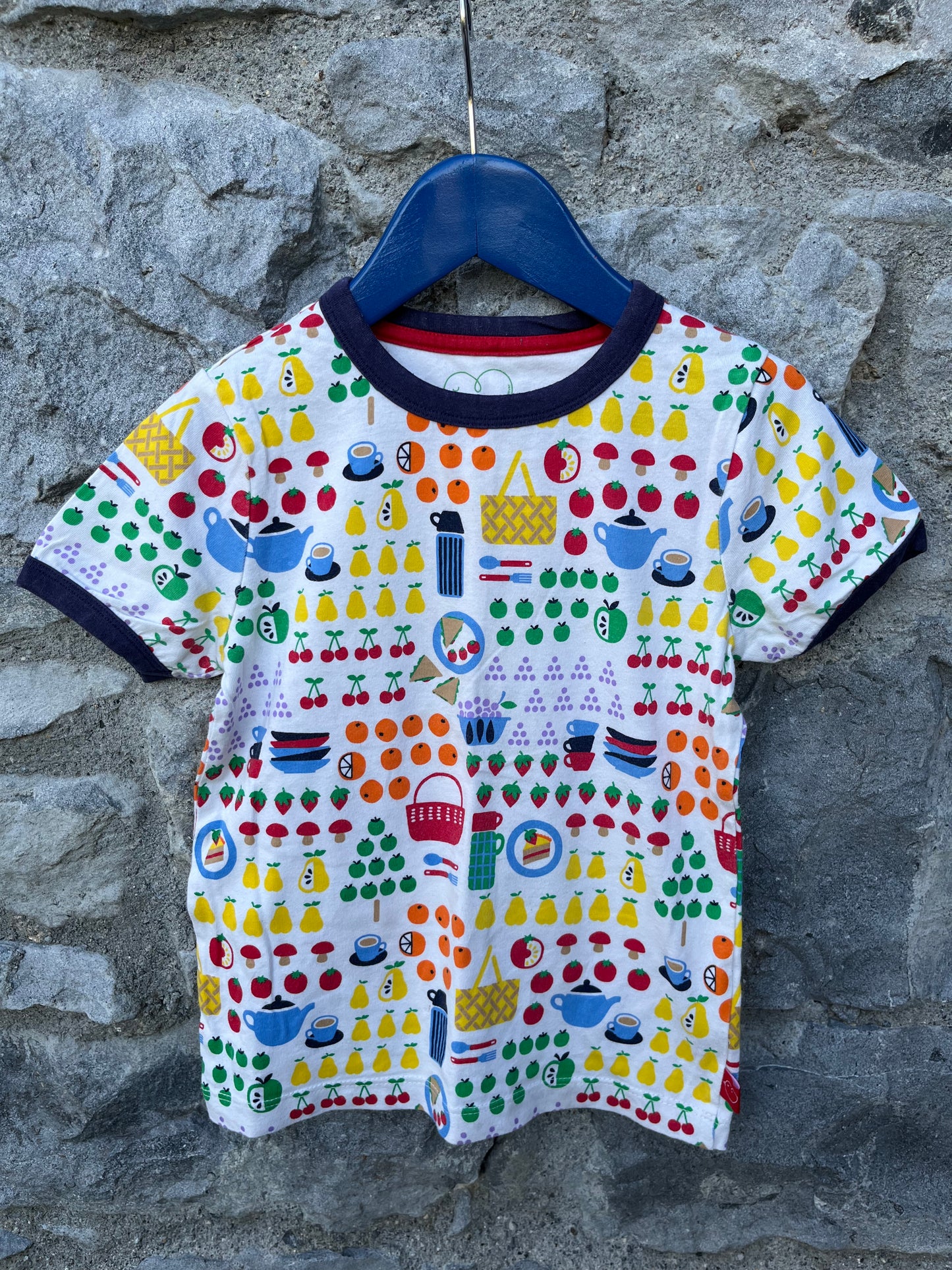 Rainbow vegetables T-shirt   3-4y (98-104cm)