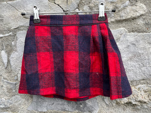 Red tartan skirt   2-3y (92-98cm)