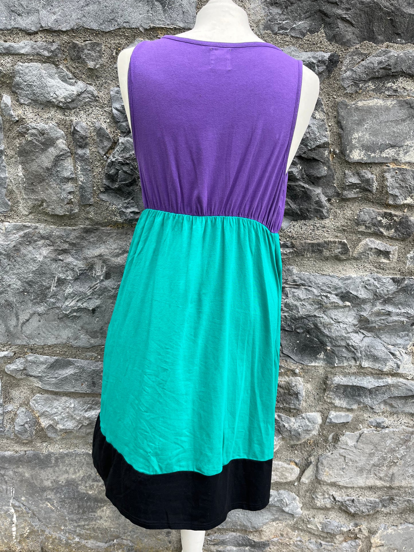 Purple&teal maternity dress  uk 12