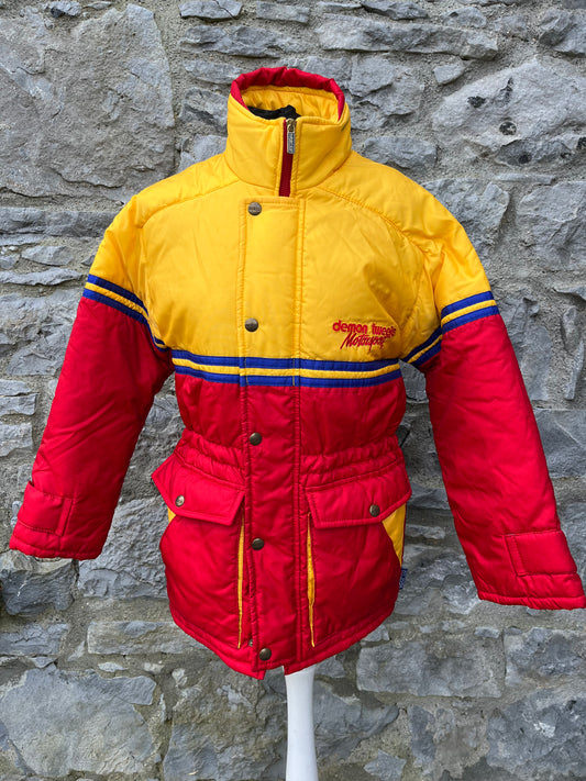 80s red&yellow jacket uk 8