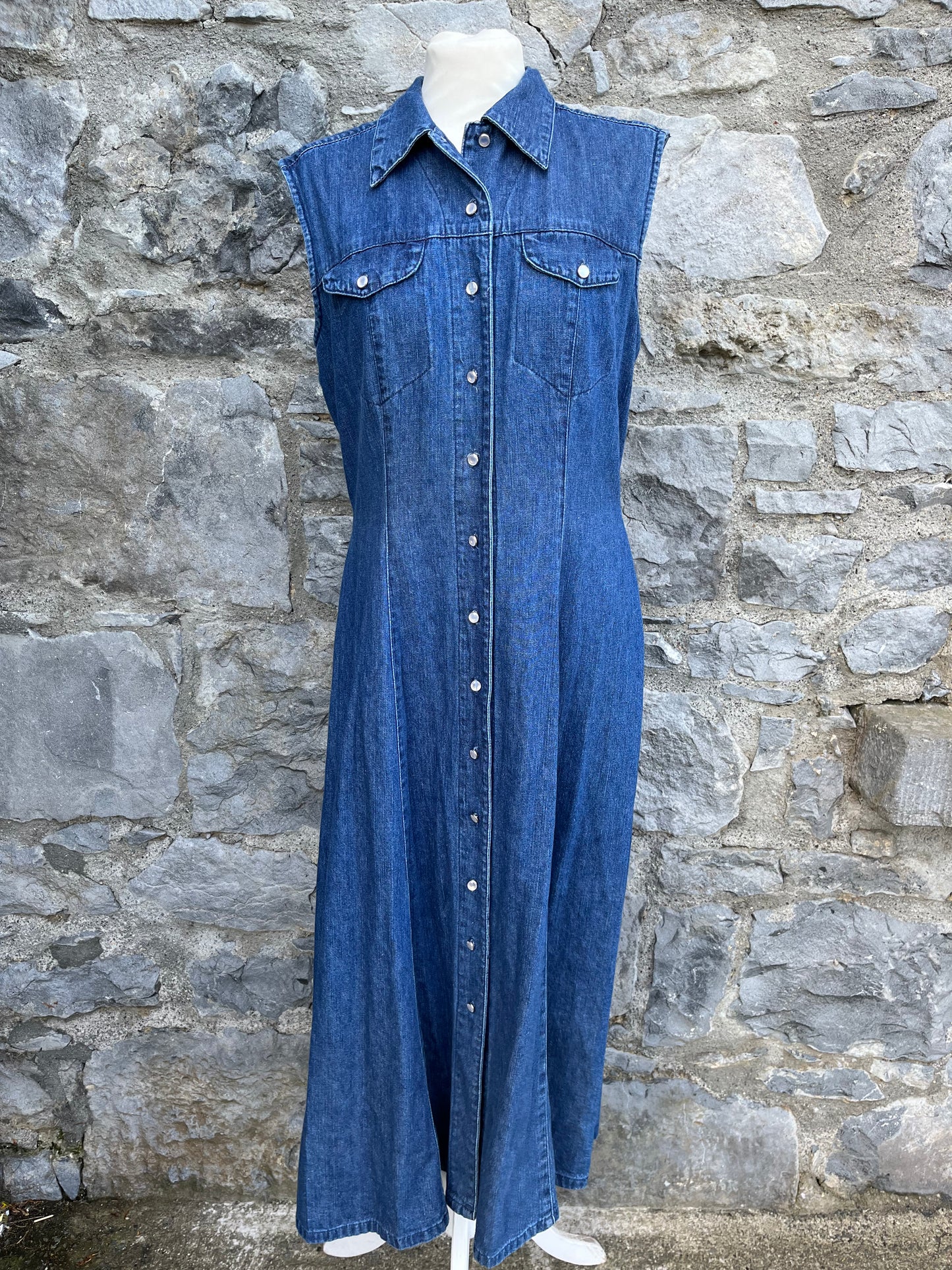 90s Denim dress uk 10