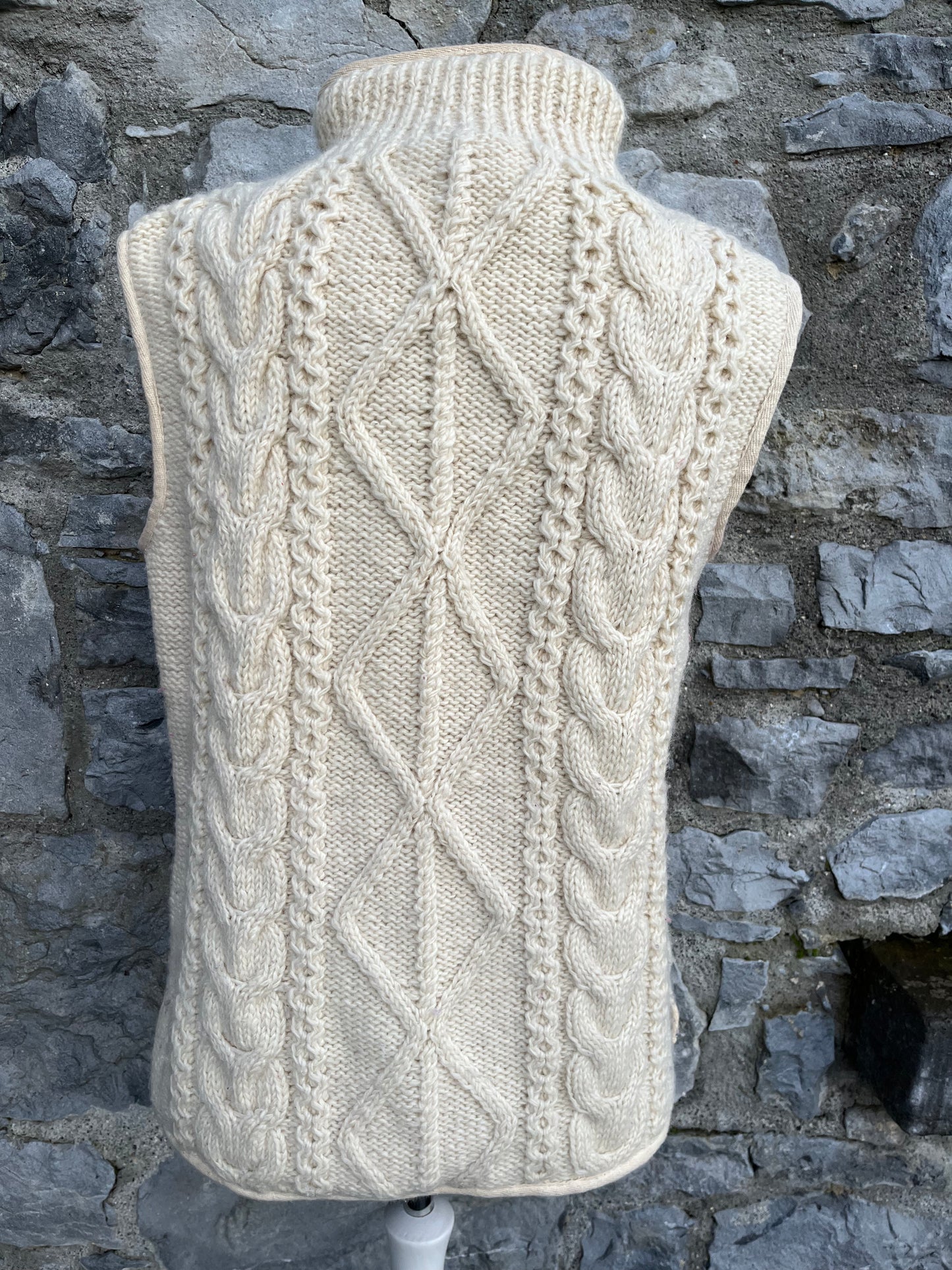 Beige knitted gilet  uk 10-12