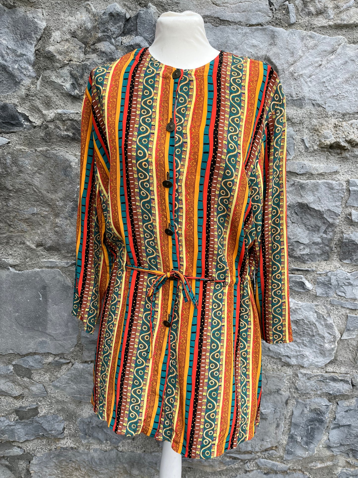 80s stripy tunic uk 10