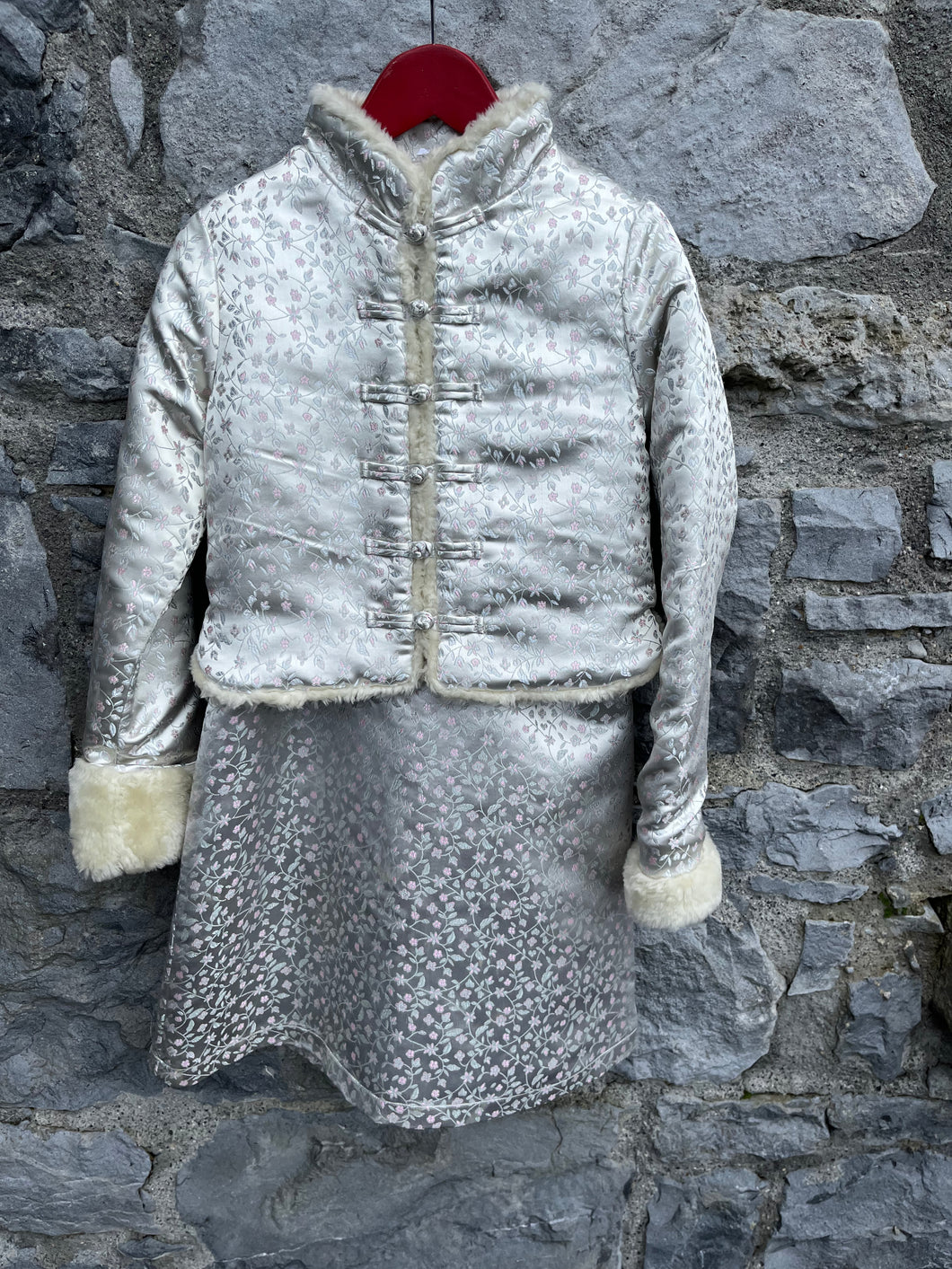 90s orient dress&coat set  6-7y (116-122cm)