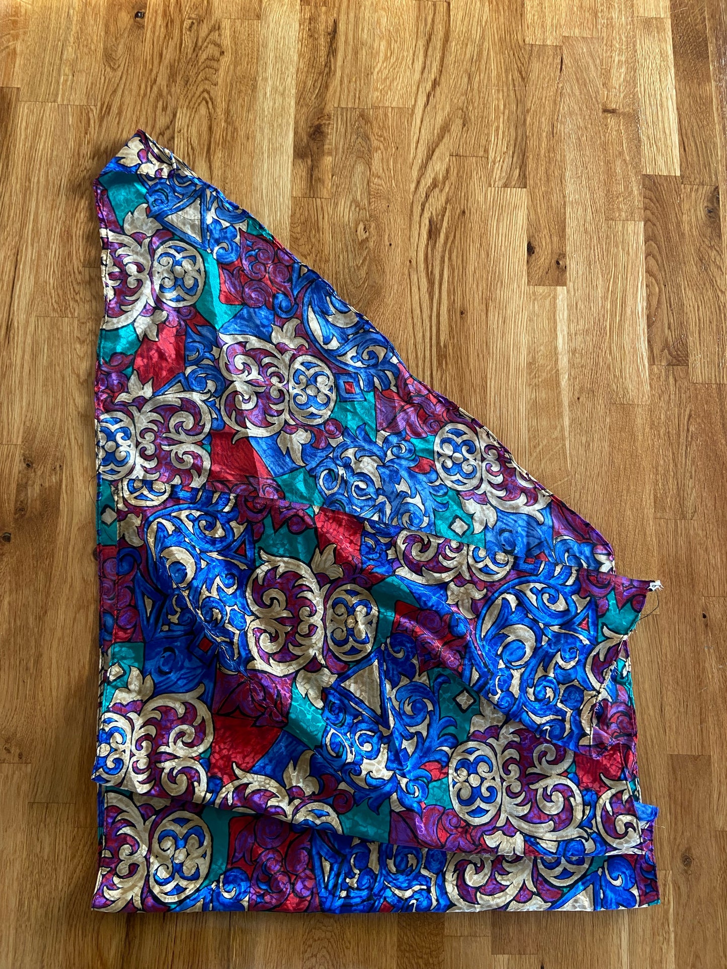 Abstract blue scarf