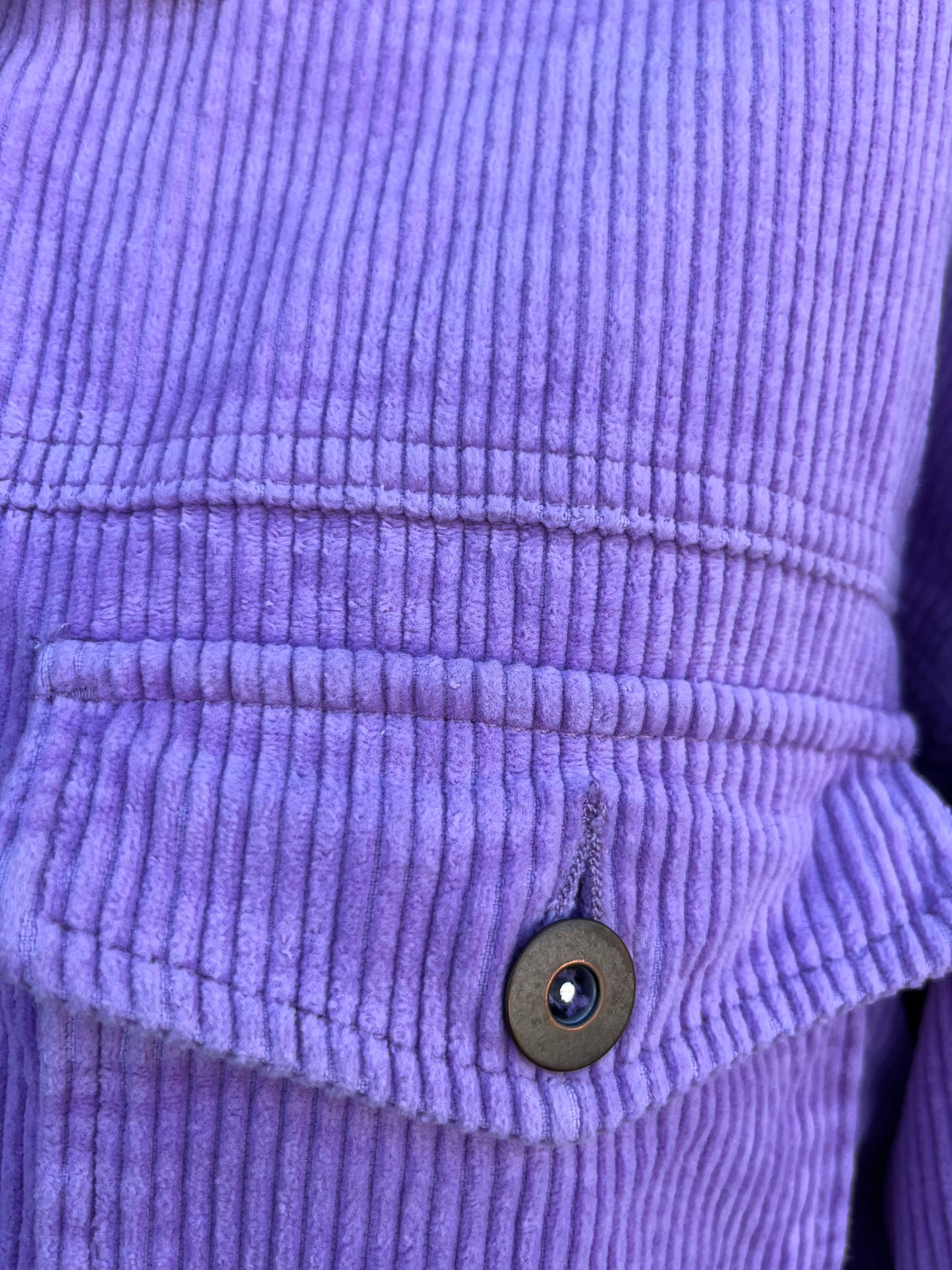 Lavender cord overshirt uk 10-12