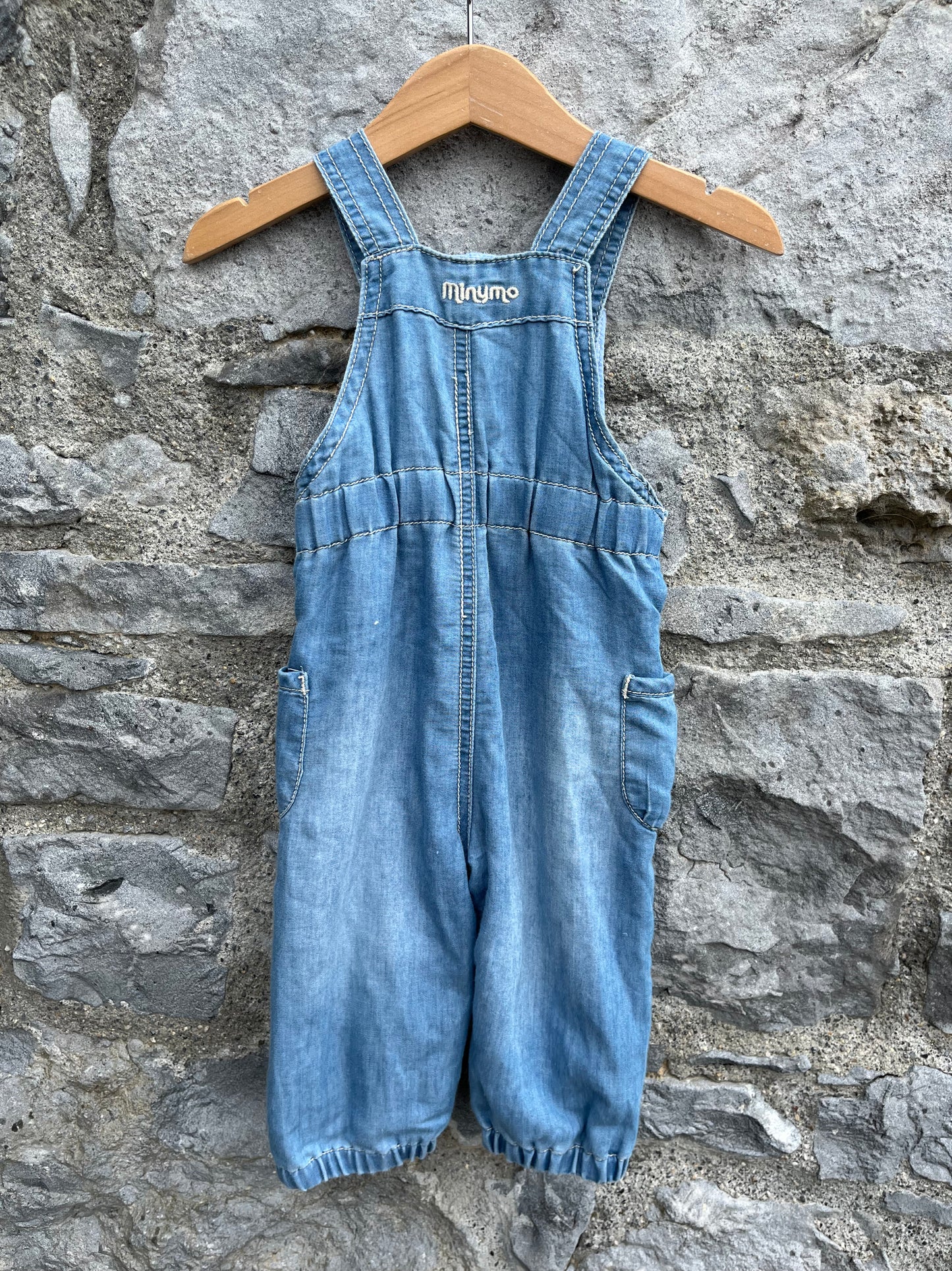 Light denim dungarees   3-6m (62-68cm)