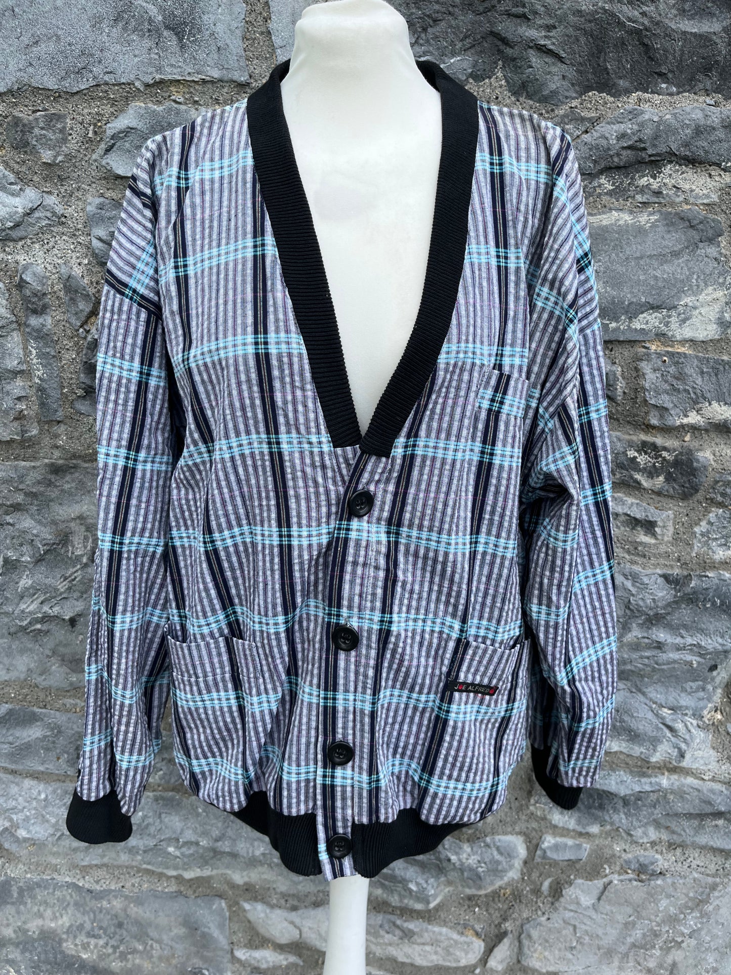 80s check bomber jacket M/L