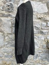 Load image into Gallery viewer, Charcoal open cardigan uk 10-12
