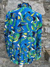 Load image into Gallery viewer, 80s blue&amp;yellow shirt uk 12-14
